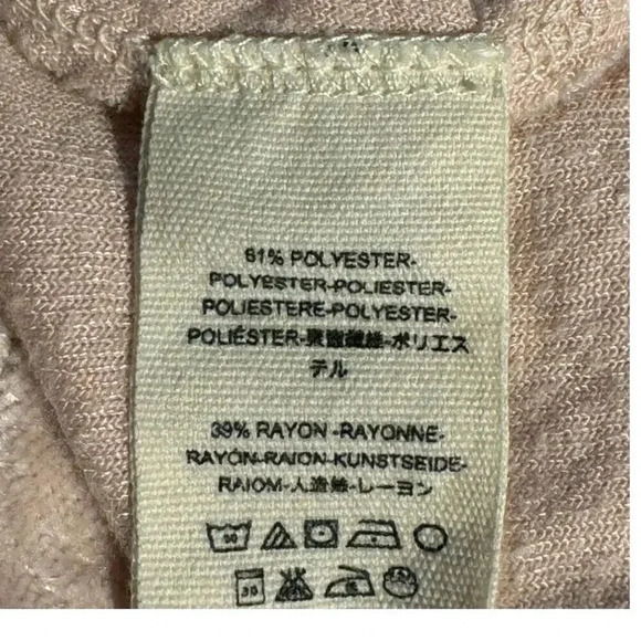 We The Free Women's Medium Pink Crushed Velvet Pullover Milan Sweater Sweatshirt - Picture 5 of 7